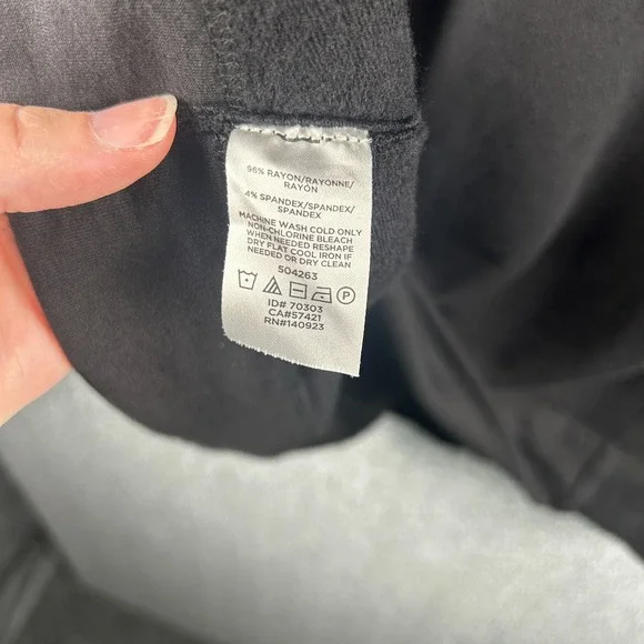 LOFT Outlet Women's Black Jersey Knit Cowl Neck Poncho XS/S Cozy Sweater Wrap - Picture 7 of 8